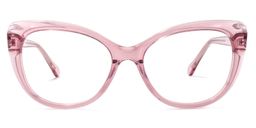 Fannie Cateye Pink Glasses0