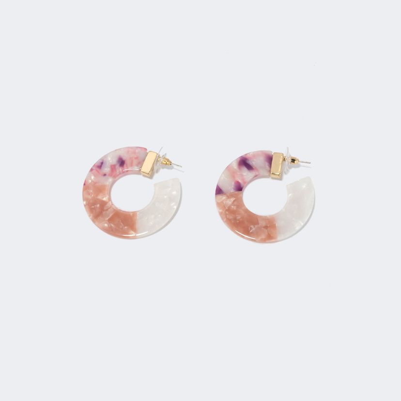 Stylish Multicolor Acetate Earrings