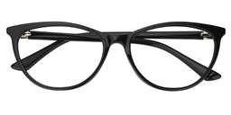 Imogene Oval Black Glasses1