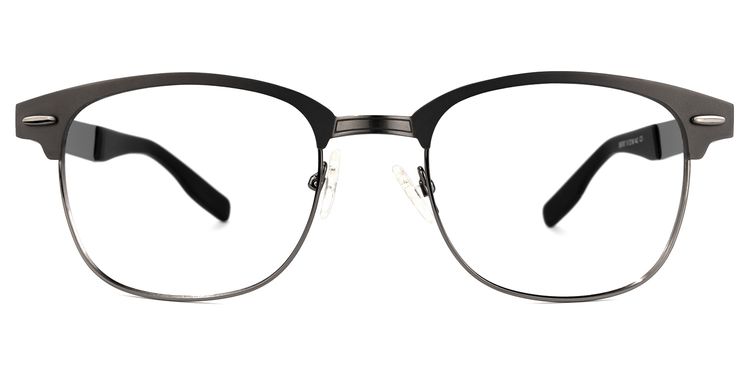 Shonia Browline Gray Glasses