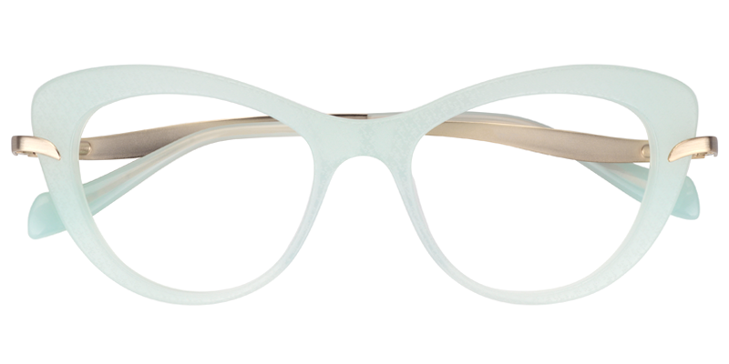 Cateye Light Green Glasses | Zeelool Eyeglasses1