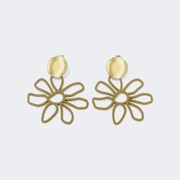 Stylish Hollowed-Out Daisy Earrings1