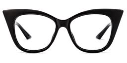 Farah Cateye Black Glasses0