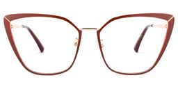 Maxwell Cateye Red Glasses0