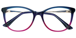 Aggy Cateye Purple Glasses1