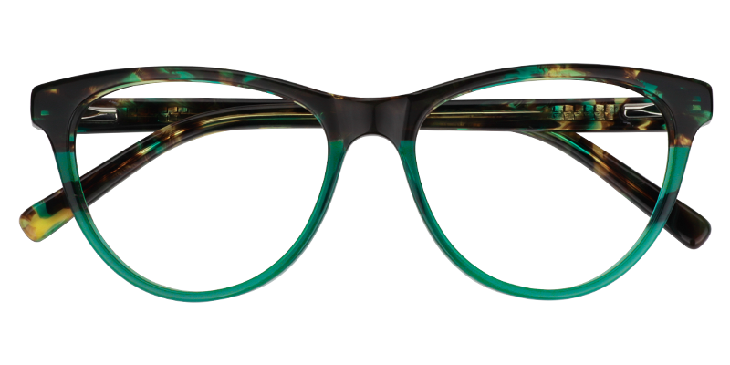 Cateye Green Glasses | Zeelool Eyeglass Frames1