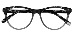 Jarvis Round Black-Clear Glasses1