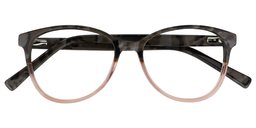Inez Round Beige Glasses1