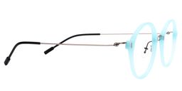 Olga Round Light Blue Glasses4