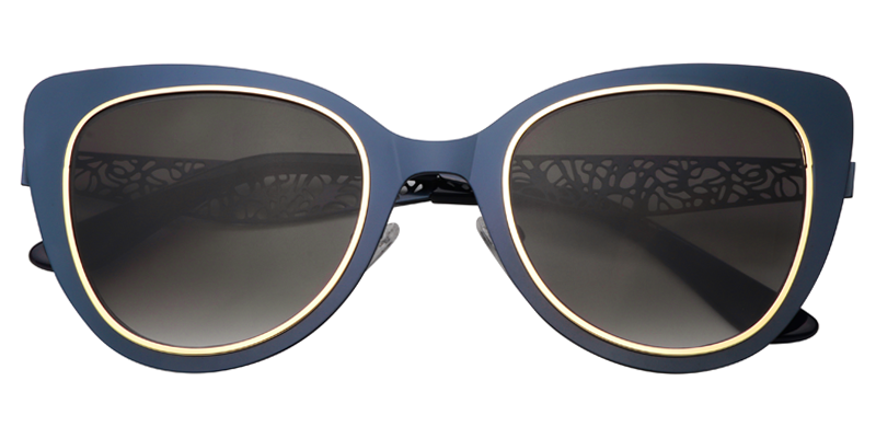 Cateye Dark Blue Sunglasses | Zeelool Sunglasses1