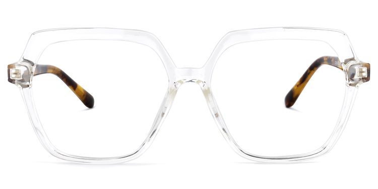 Norah Geometric Clear Glasses
