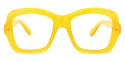 Mckenzie Square Yellow Glasses0