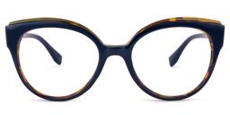 Orlando Cateye Dark-Blue Glasses0