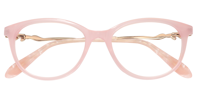Oval Pink Glasses | Zeelool Eyewears Online1