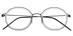 Angus Geometric Clear Glasses 1