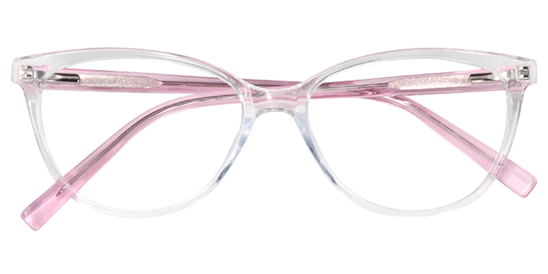 Oval Pink Glasses | Zeelool Eyeglass Frames1