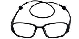 Bevis Rectangle Black Glasses4