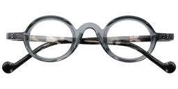 Aaron Round Gray Glasses1