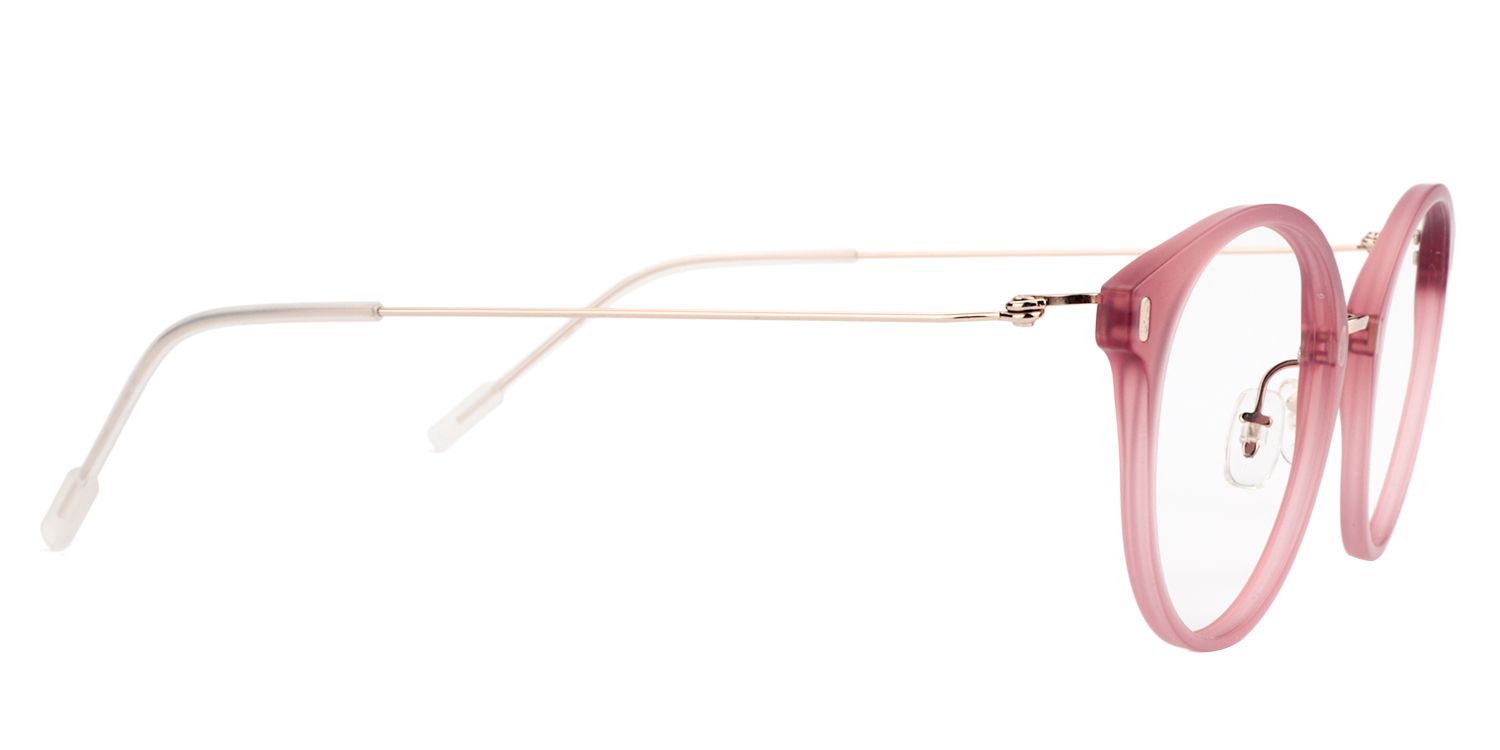 Round Pink Glasses | Zeelool Glasses4