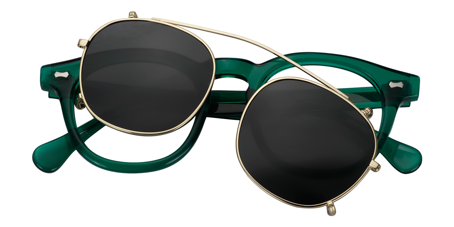 Square Green Glasses | Zeelool Glasses1