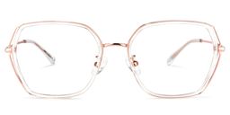 Odessa Geometric Clear Glasses0