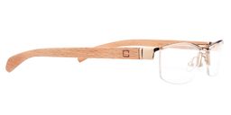 Dolly Rectangle Gold Glasses4