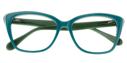 Cady Cat eye Green Glasses1