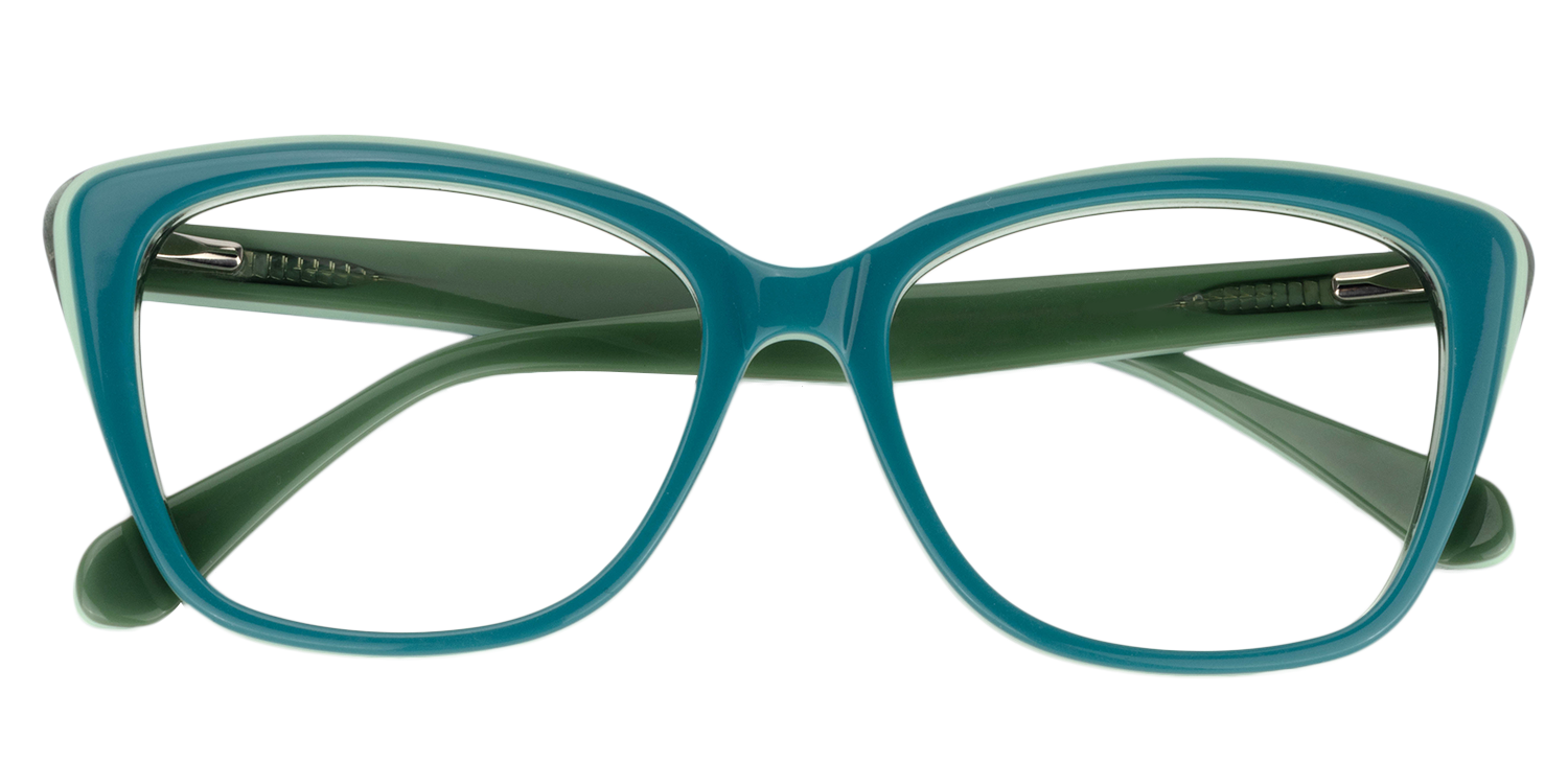 Cat eye Green Glasses | Zeelool Glasses1