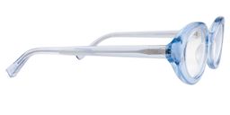 Chaya Oval Clear & Blue Glasses5