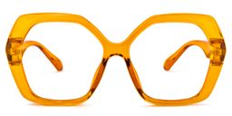 Piper Geometric Earthy-Yellow Glasses0