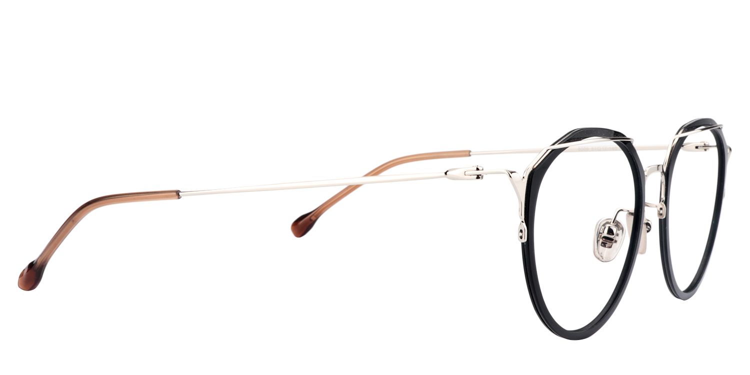 Round Black Glasses | Zeelool Glasses4