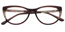 Thelma Cat Eye Brown Glasses1