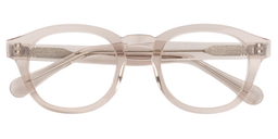 Caprice Round Flesh-Pink Glasses1