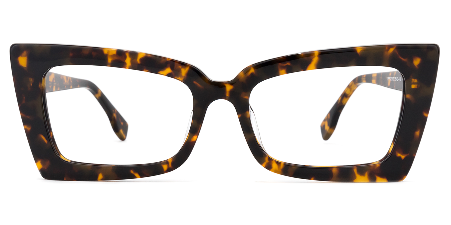 Rectangle Tortoise Glasses | Zeelool Eyeglasses0