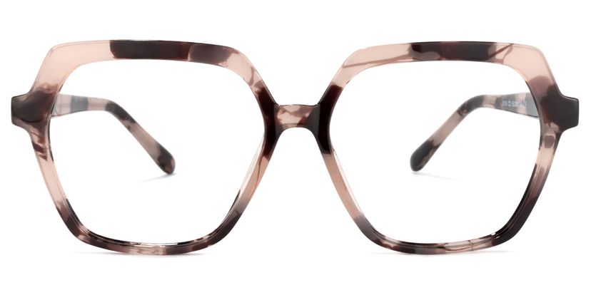 Norah Geometric Pink-Floral Glasses