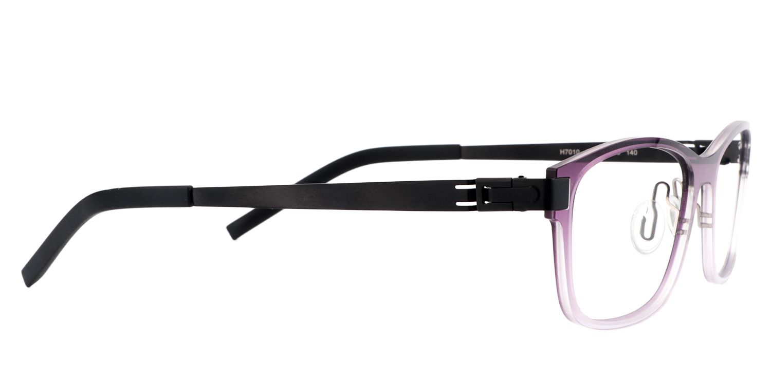 Rectangle Purple Glasses | Zeelool Glasses4