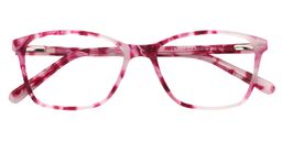  Venetia Rectangle Pink Floral Glasses1