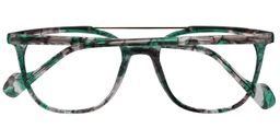 Tyra Aviator Green Floral Glasses 5