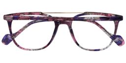 Tyra Aviator Pink Floral Glasses 5