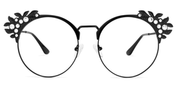 Falecia Cateye Black Glasses0