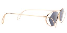Lueni Geometric Gold Sunglasses3