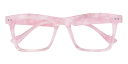 Brenda Rectangle Pink Glasses1
