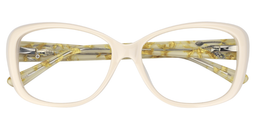 Brianna Oval Creamy Glasses1