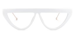 Gyllenhaal Cateye White Glasses0