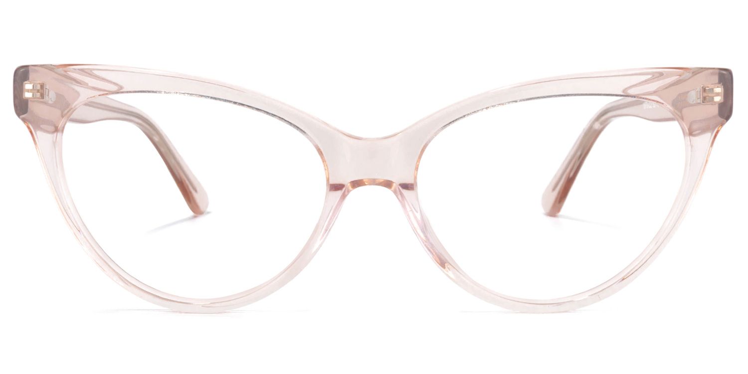 Cat Eye Beige Glasses | Zeelool Glasses0