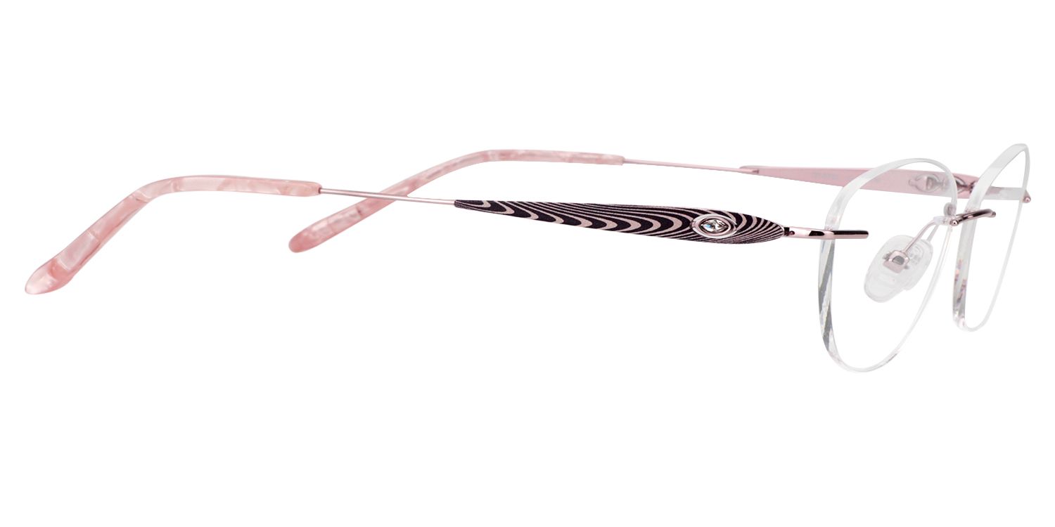Oval Rose Gold Glasses | Zeelool Glasses4