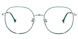 Qusay Round Green Glasses0