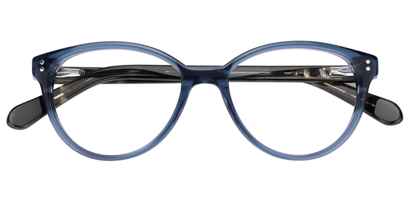 Cateye Dark Blue Glasses1