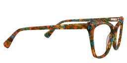 Alicia Cateye Orange Pattern Glasses4