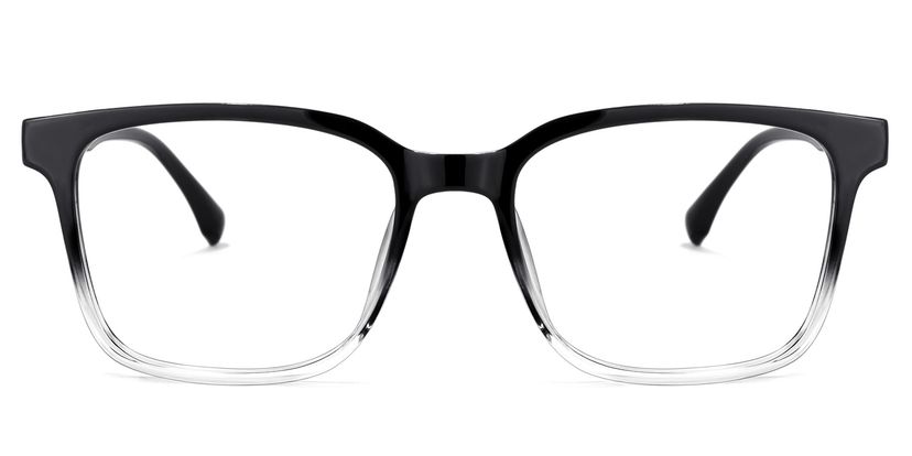Roman Rectangle Black Glasses